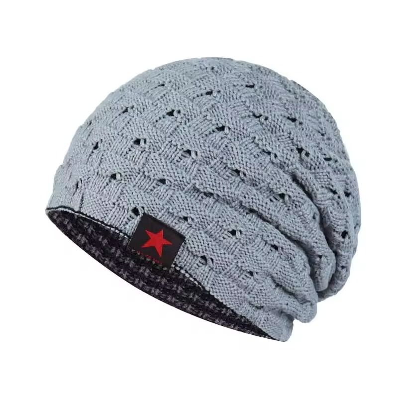 KAST PE - Beanie Reversible Chullo Doble Cara  Gris Claro