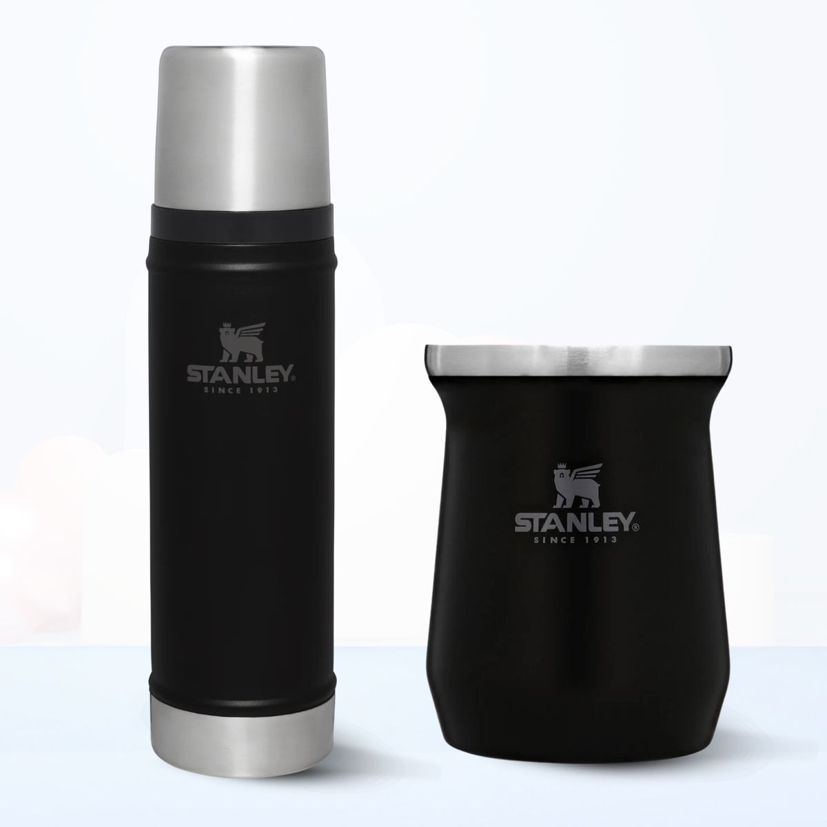 STANLEY - Combo Stanley Termo Classic 591 + Matero 236 Ml Negro