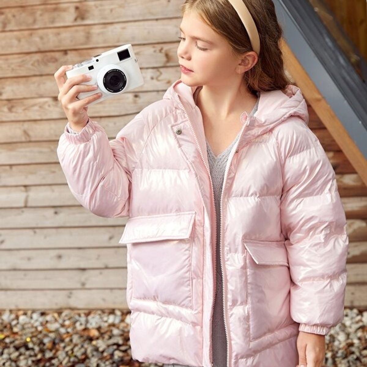 TAIS PRINCESS - Tais Princess Abrigo acolchado plumifera de manga raglán con capucha