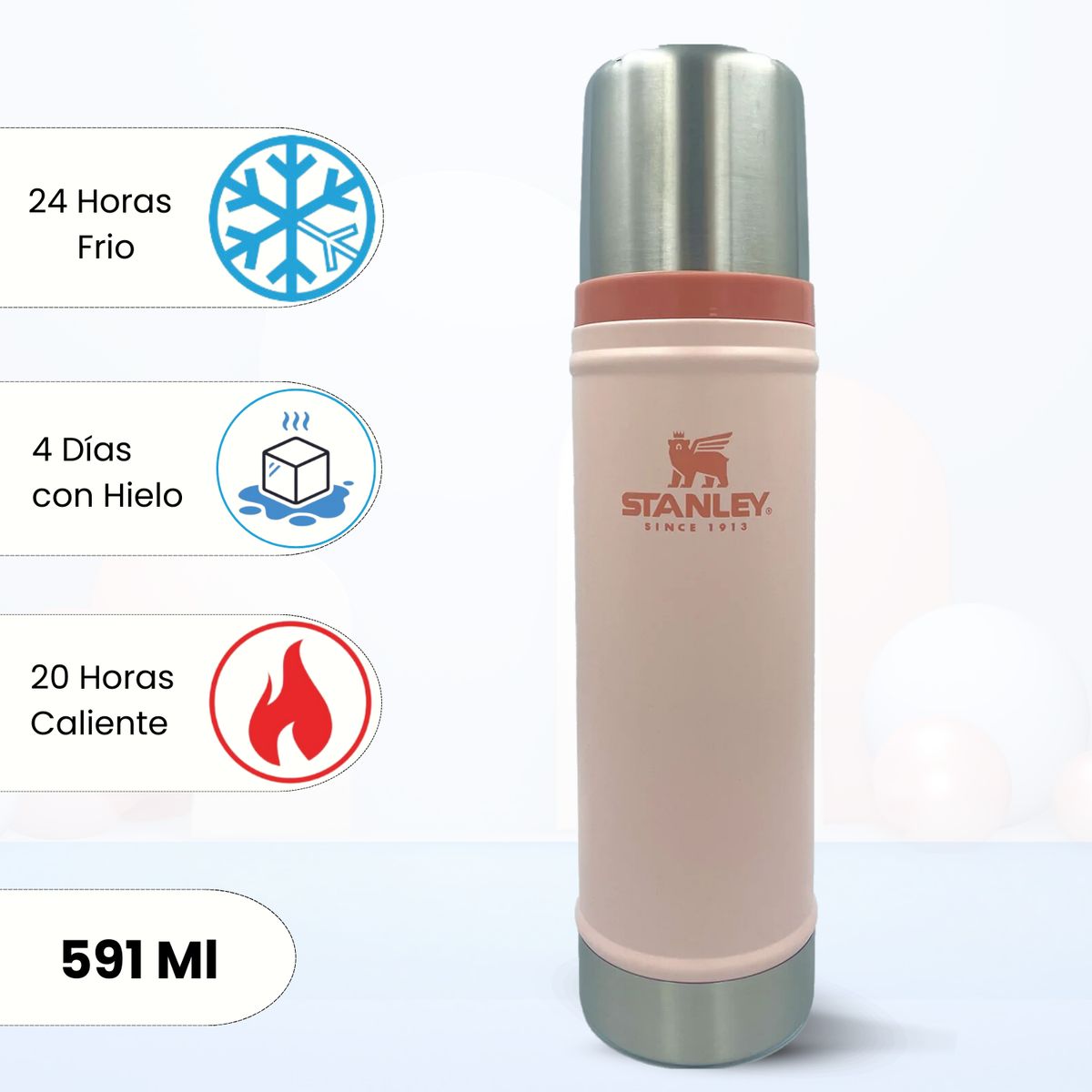 STANLEY - Termo de Bebida Stanley Classic Limestone 591 Ml