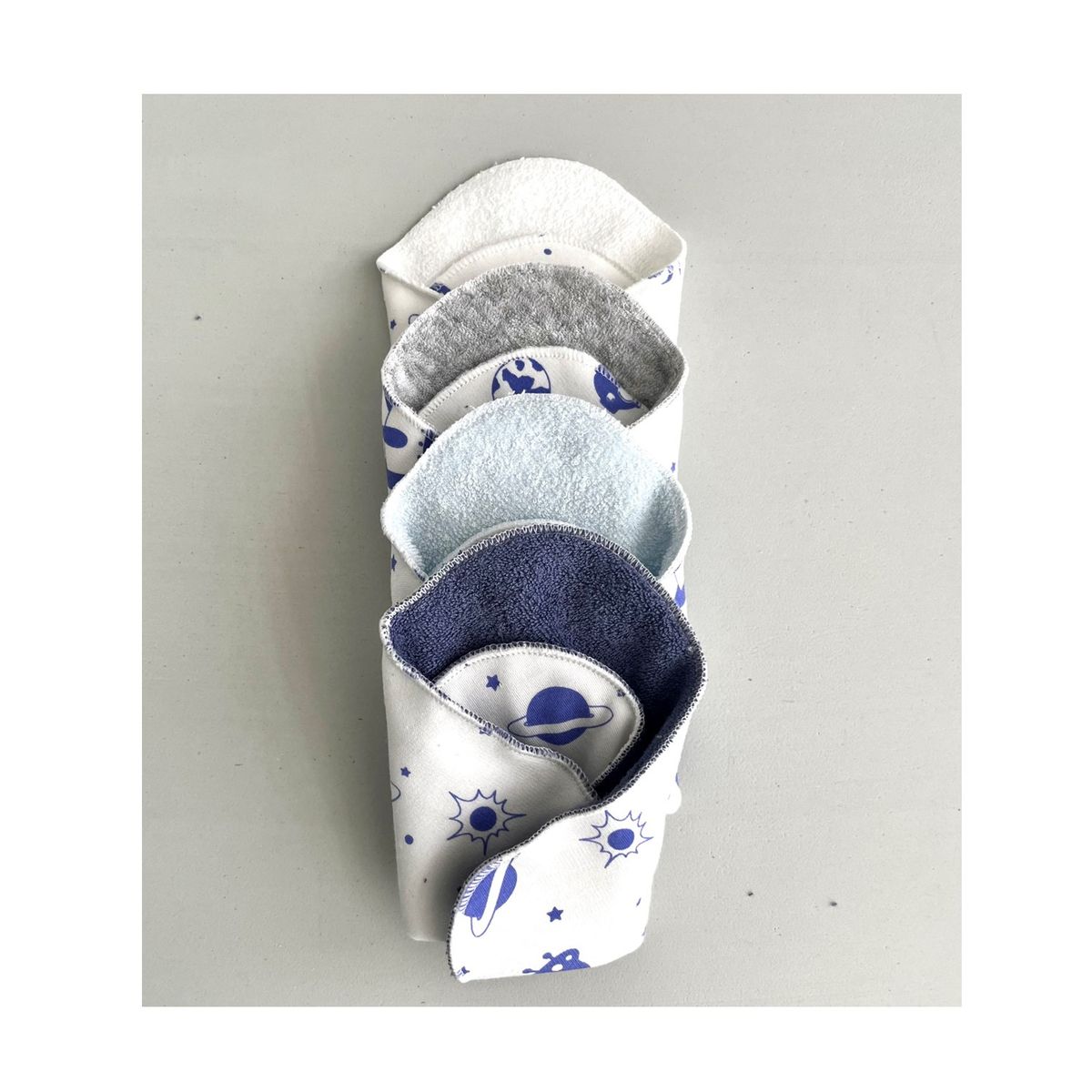 BLAUHOUSE - Babita para Bebé de Algodón Reverso Felpa x4