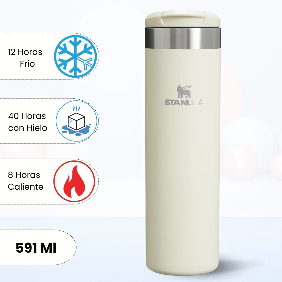 STANLEY - Botella Aerolight Transit Cream Stanley 591 Ml