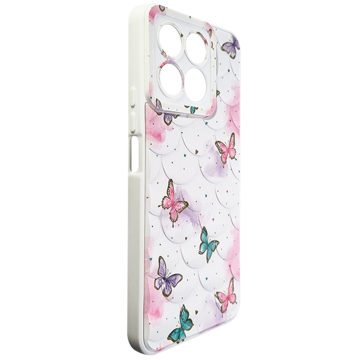 GENERICO - FUNDA CASE PARA HONOR X8 4G COLOR ROSA Y BLANCO