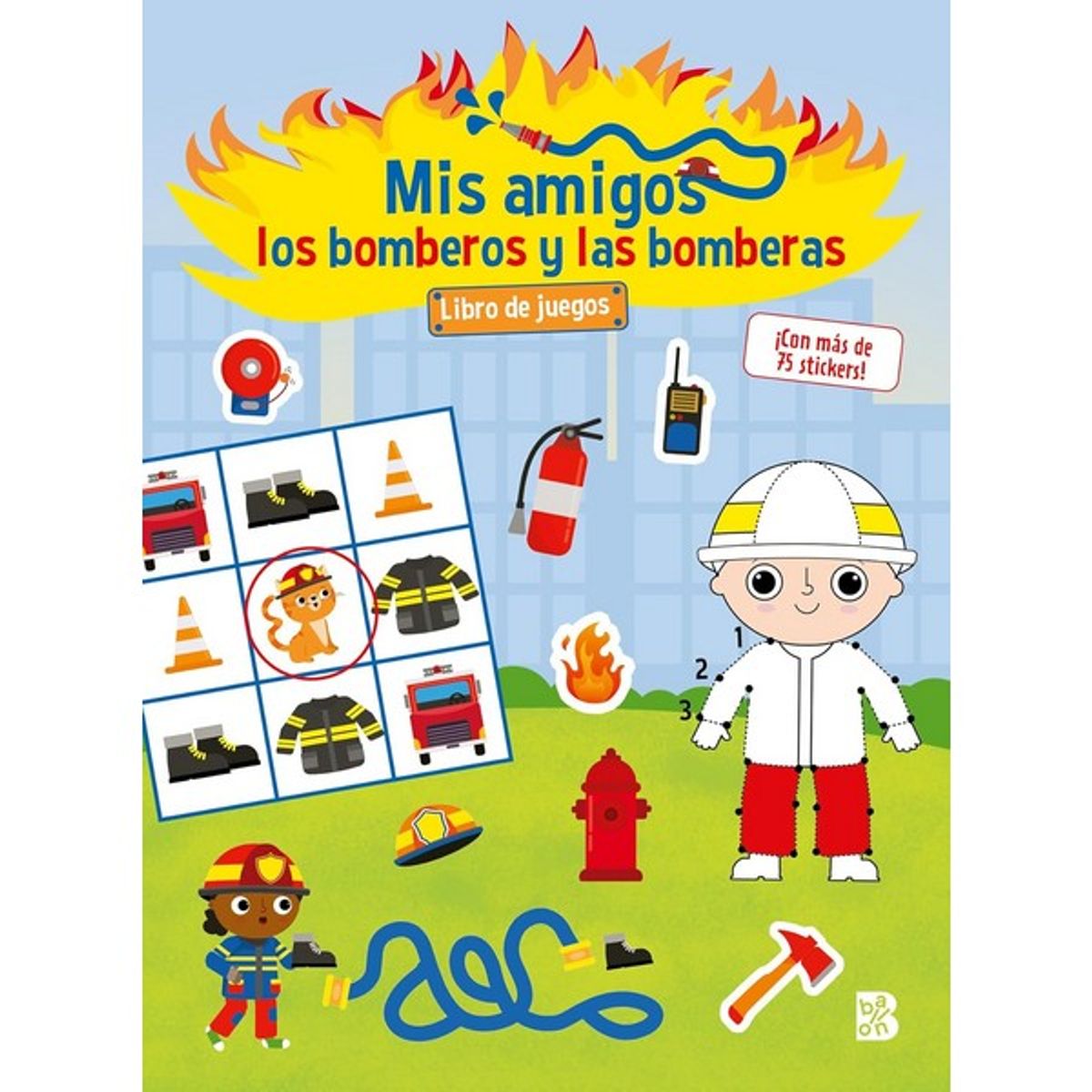 GENERICO - MIS AMIGOS LOS BOMBEROS Y LAS BOMBERAS  LIBRO DE JUEGOS