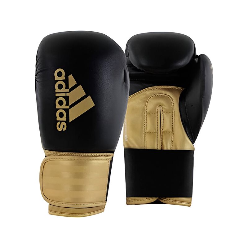ADIDAS - GUANTES BOXEO HYBRID 100 BLACK/GOLD 16OZ