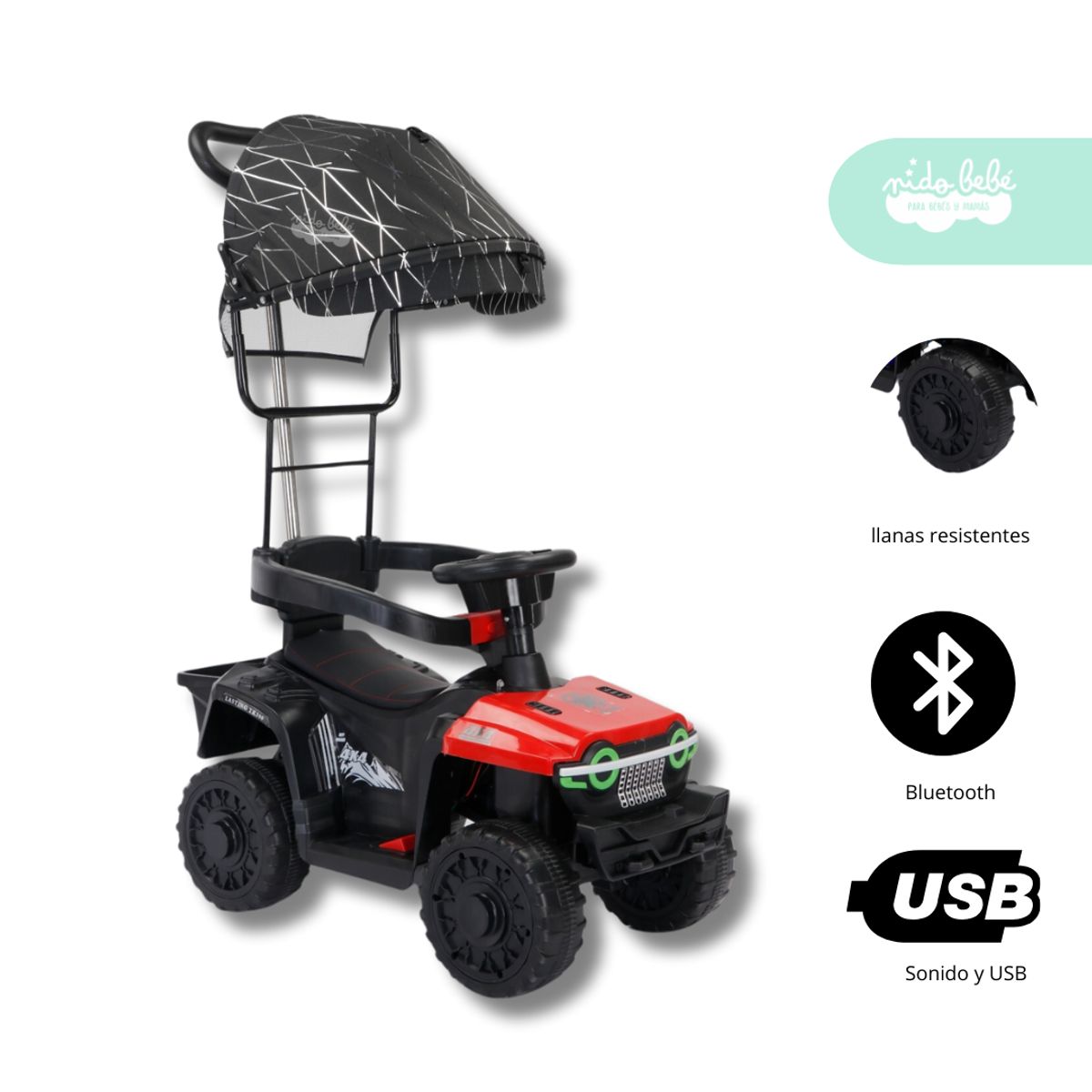 GENERICO - Carrito BUGGY de niño Modelo  WALKER color Rojo