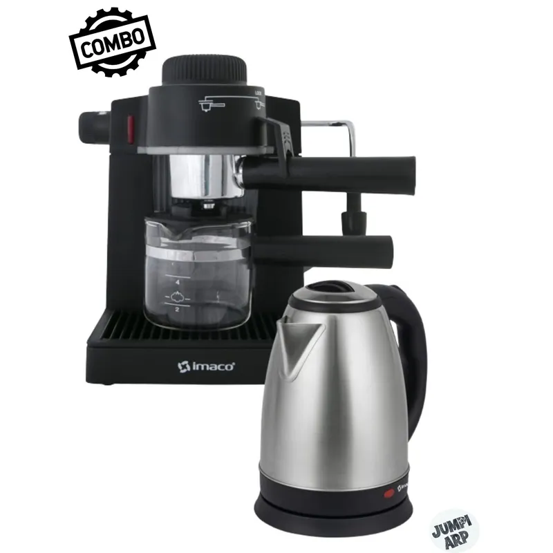 IMACO - COMBO IMACO CAFETERA PARA ESPRESSO IECM5B + HERVIDOR 1801
