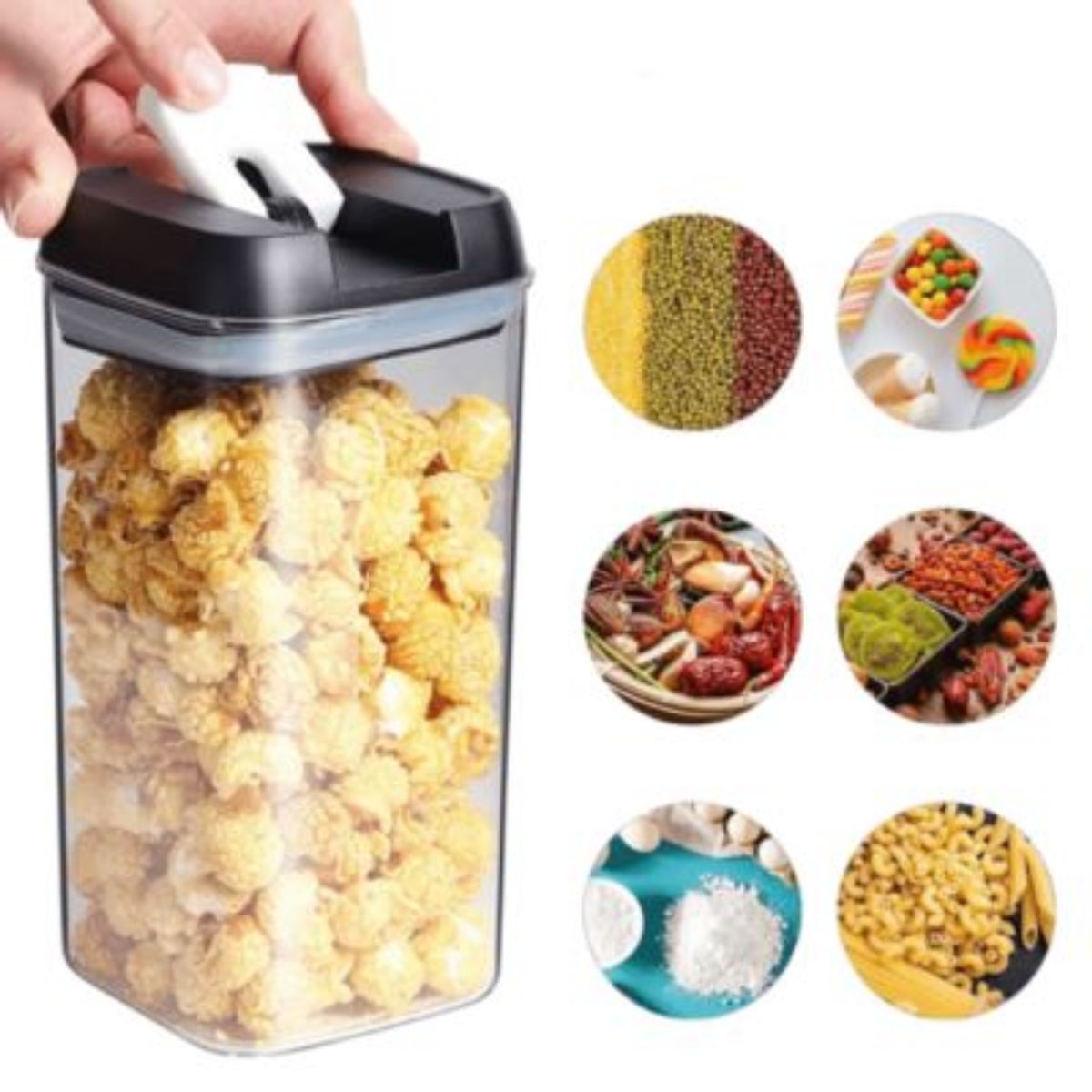 OEM - Set de 5 Contenedores Frascos Herméticos y Apilables