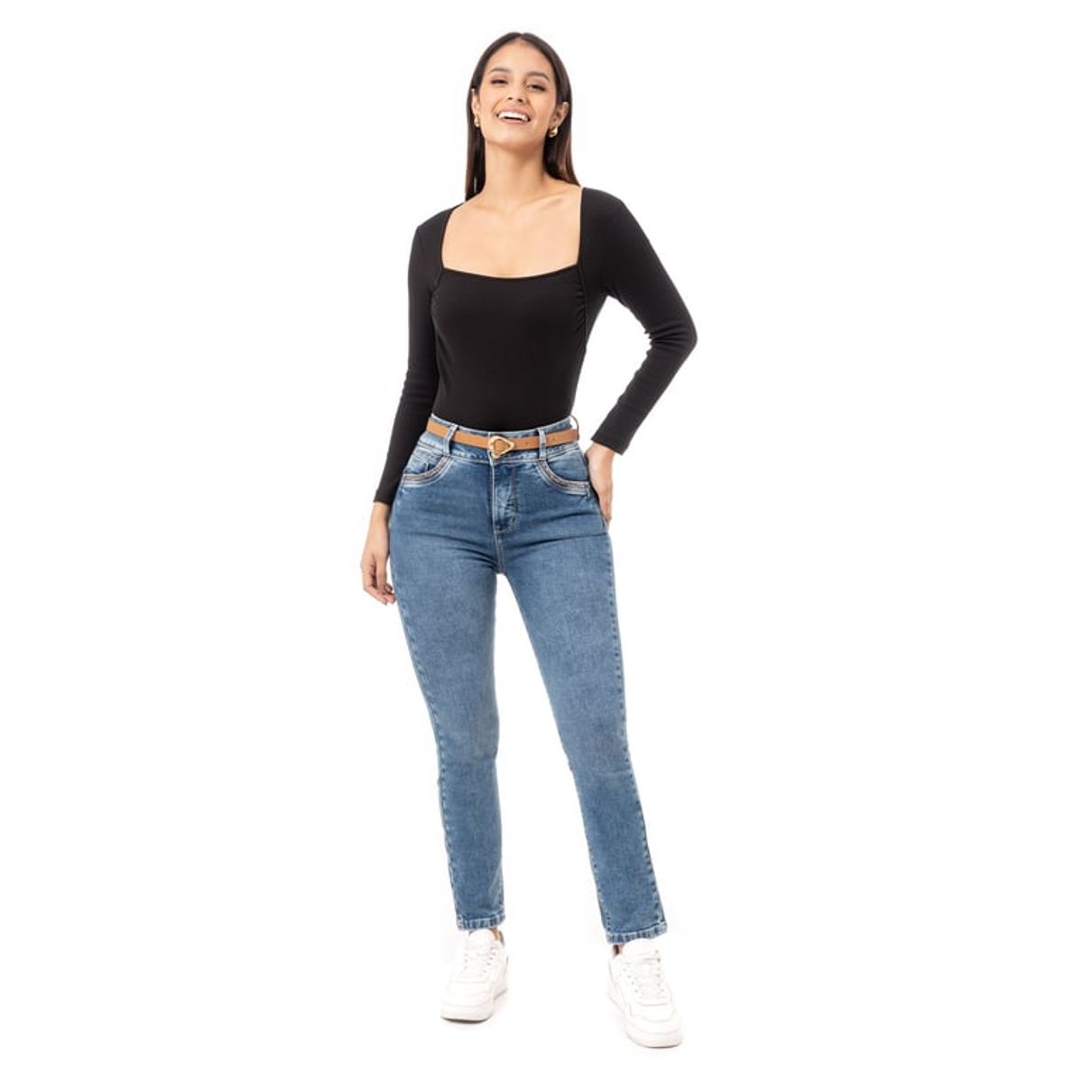 PIONIER - Pantalon Denim Stretch Mujer Jeilo Pionier