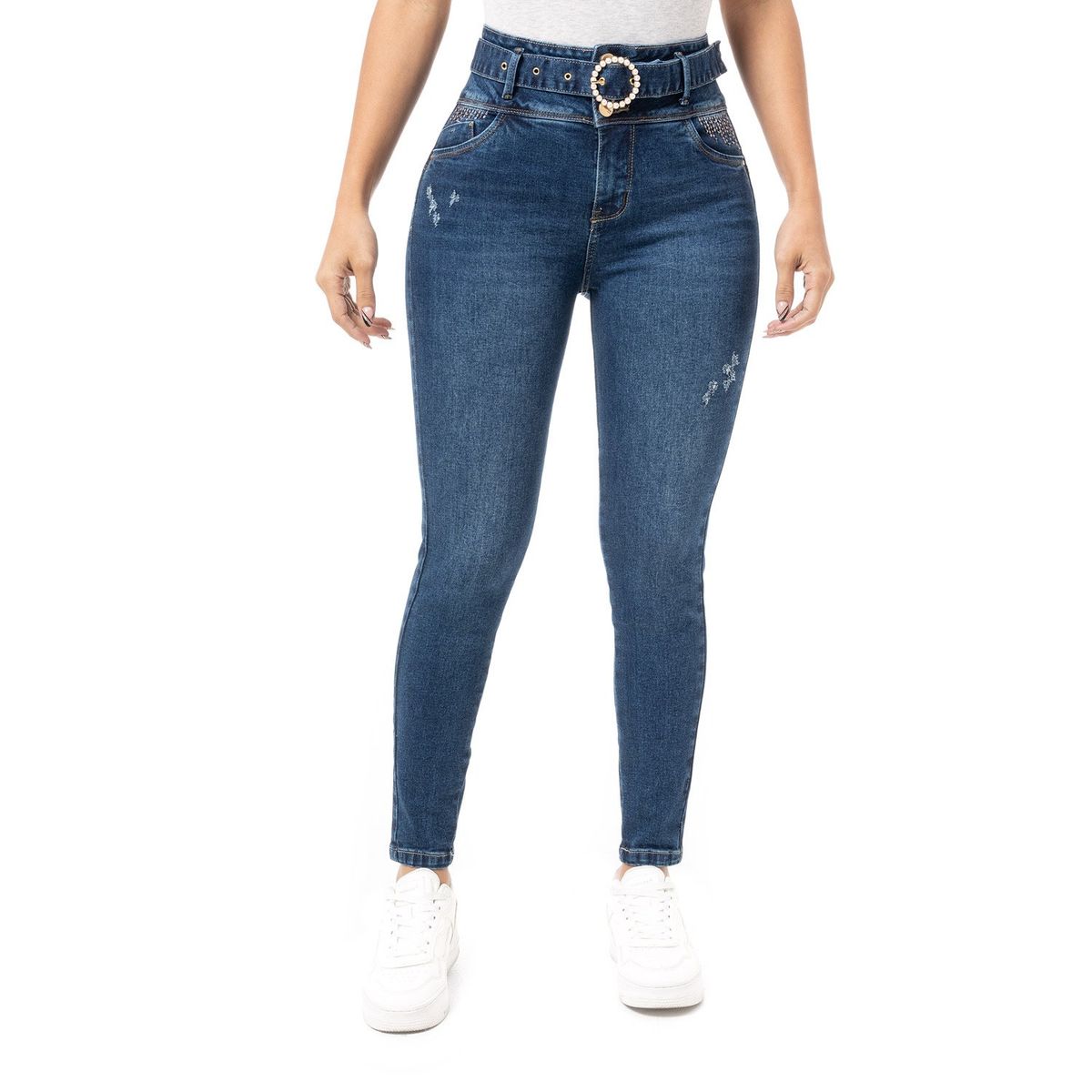PIONIER - Pantalon Denim Stretch Mujer Guiulia Pionier