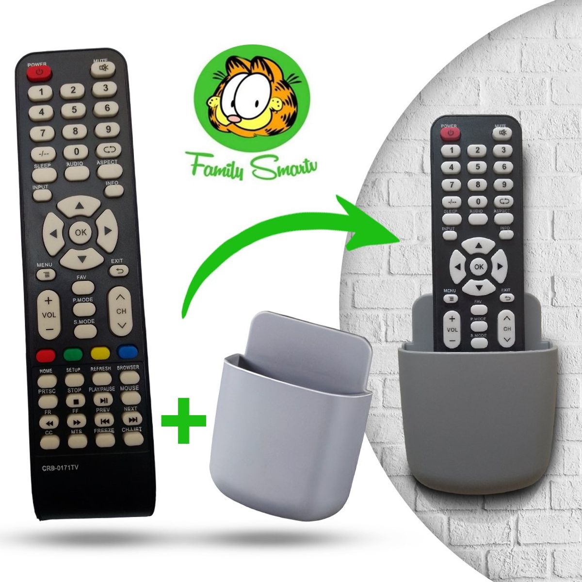 GENERICO - Control Remoto Orange Para tv Smart + Soporte Multifuncional