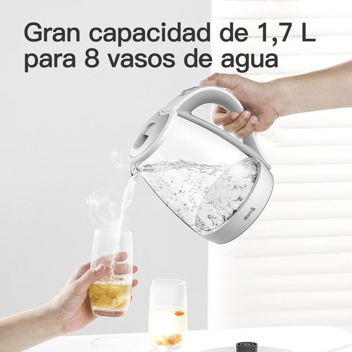 DEERMA - Hervidor Eléctrico de vidrio Deerma 1.7 L DEM-SH30W