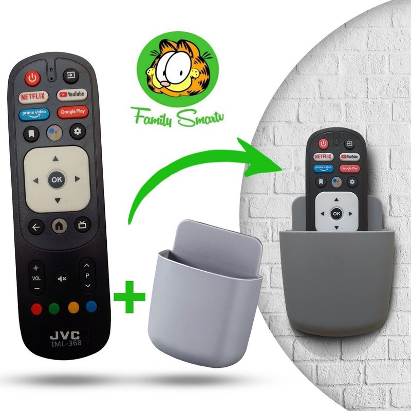 GENERICO - Control Remoto para Jvc Smart Tv RM-C3287 +Soporte Multifuncional