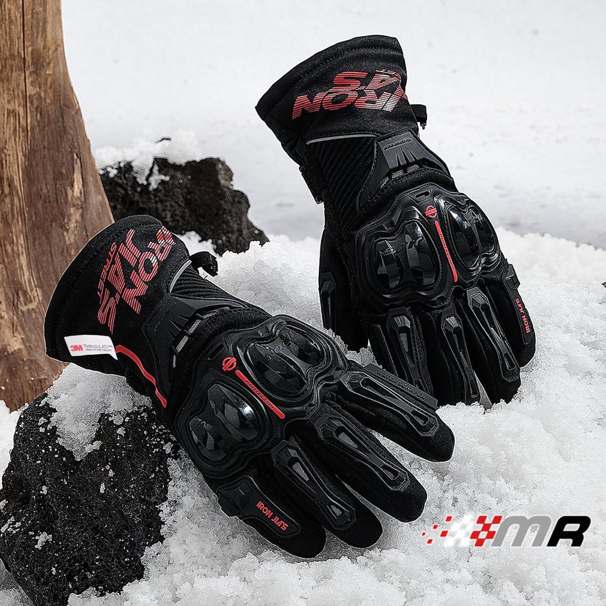 GENERICO - GUANTES PARA MOTO IMPERMEABLES INVIERNO IRON JIAS