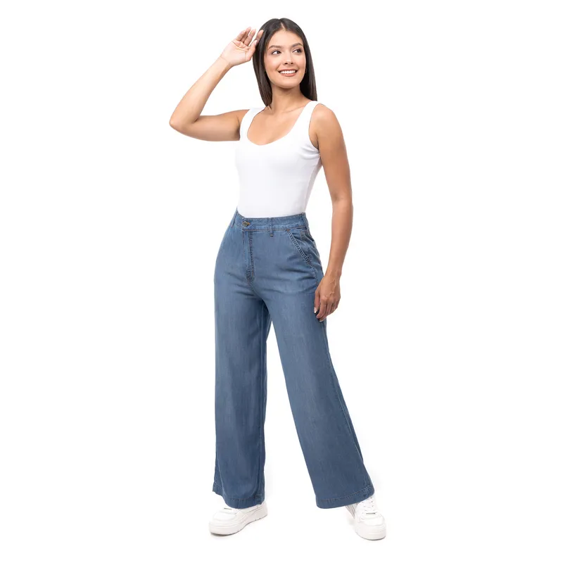 PIONIER - Pantalon Denim Mujer Fleur-Disney Pionier
