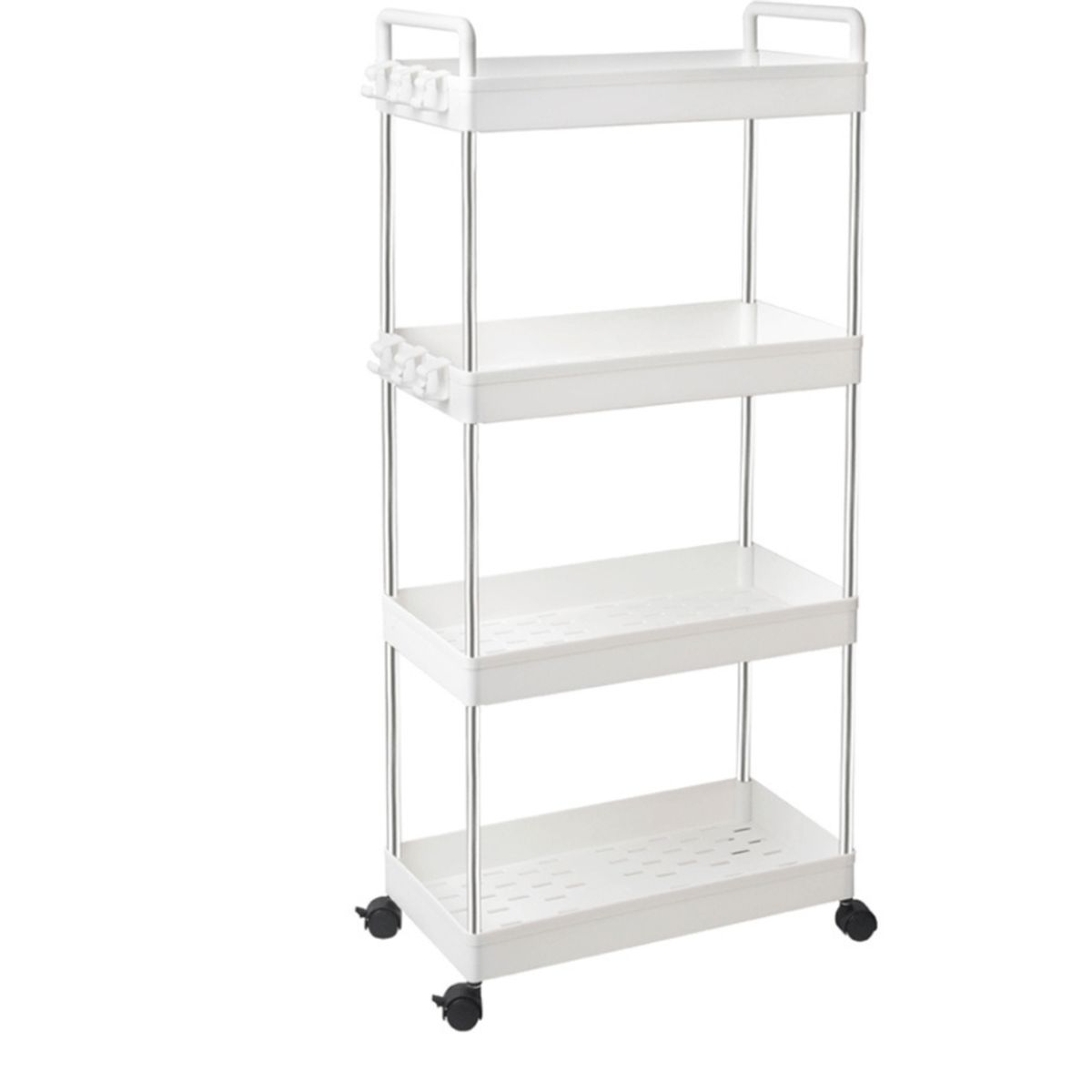 OEM - Estante Rack Baño Multiusos de 4 Niveles Blanco