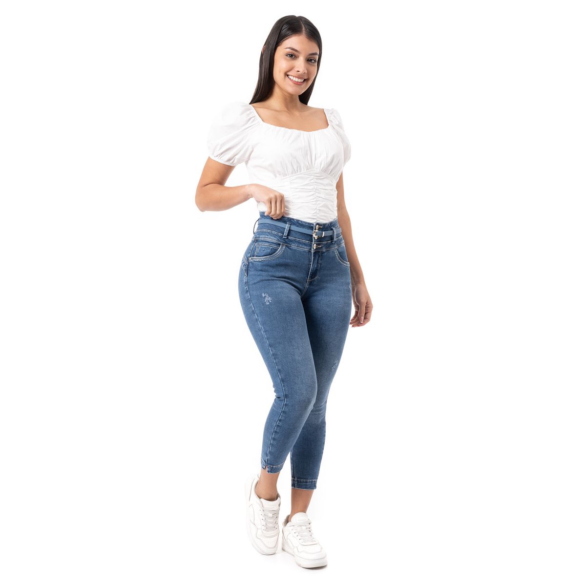 PIONIER - Pantalon Denim Stretch Mujer Dixem Pionier