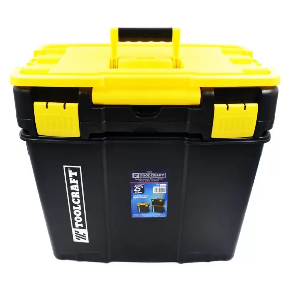 TOOLCRAFT - Caja de Herramientas Plástica con Ruedas 25Pulg Toolcraft