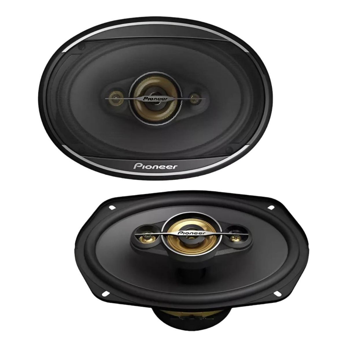 PIONEER - Parlantes Ovalados Pioneer 650w Ts-a6978s Color Negro