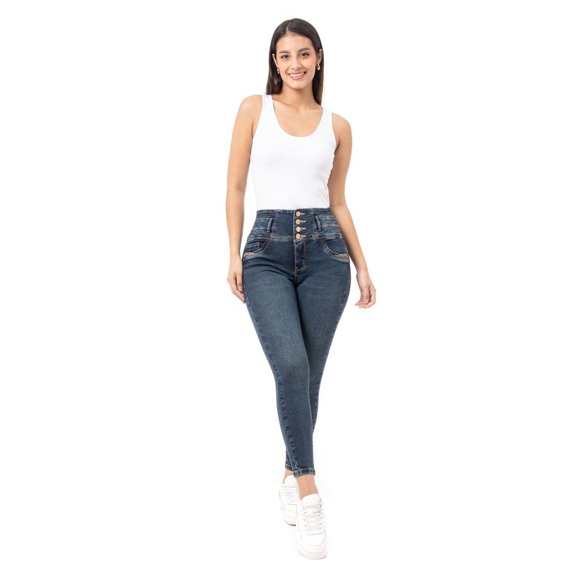 PIONIER - Pantalon Denim Stretch Mujer Celmah Pionier