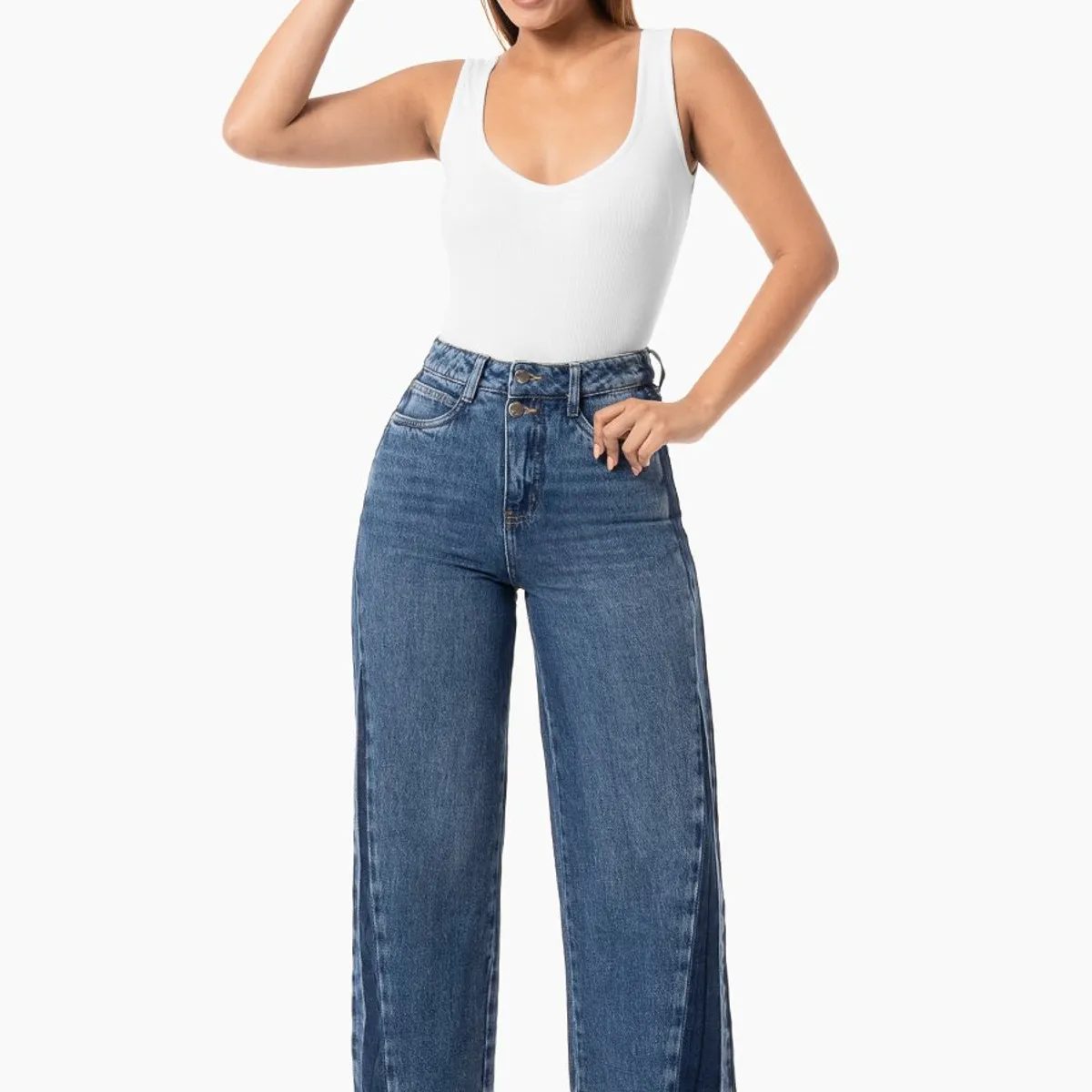 GOCCOS - Pantalon Denim Mujer Catuxa Goccos