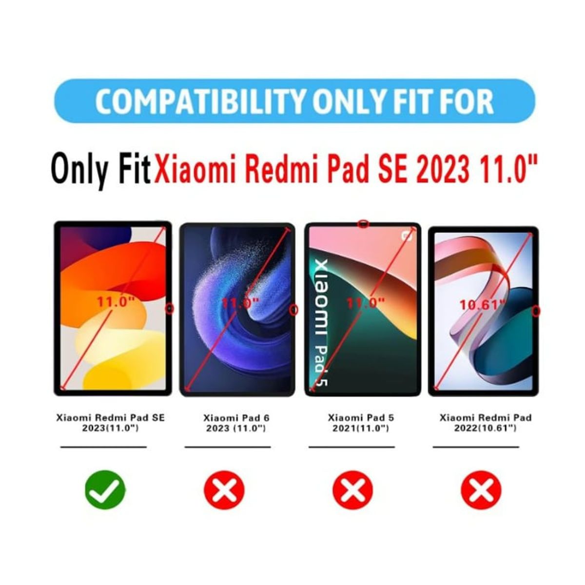 GENERICO - Protector Pantalla Mica Vidrio Templado Xiaomi Redmi Pad SE