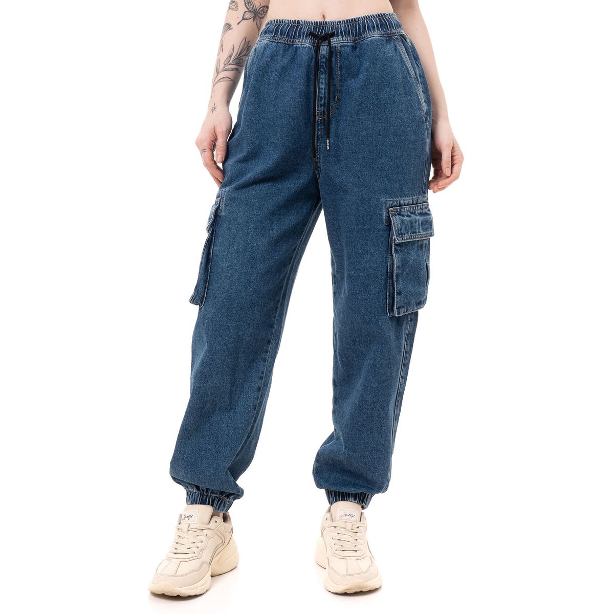 GZUCK - Jogger Cargo Denim Mujer Brikdan Gzuck