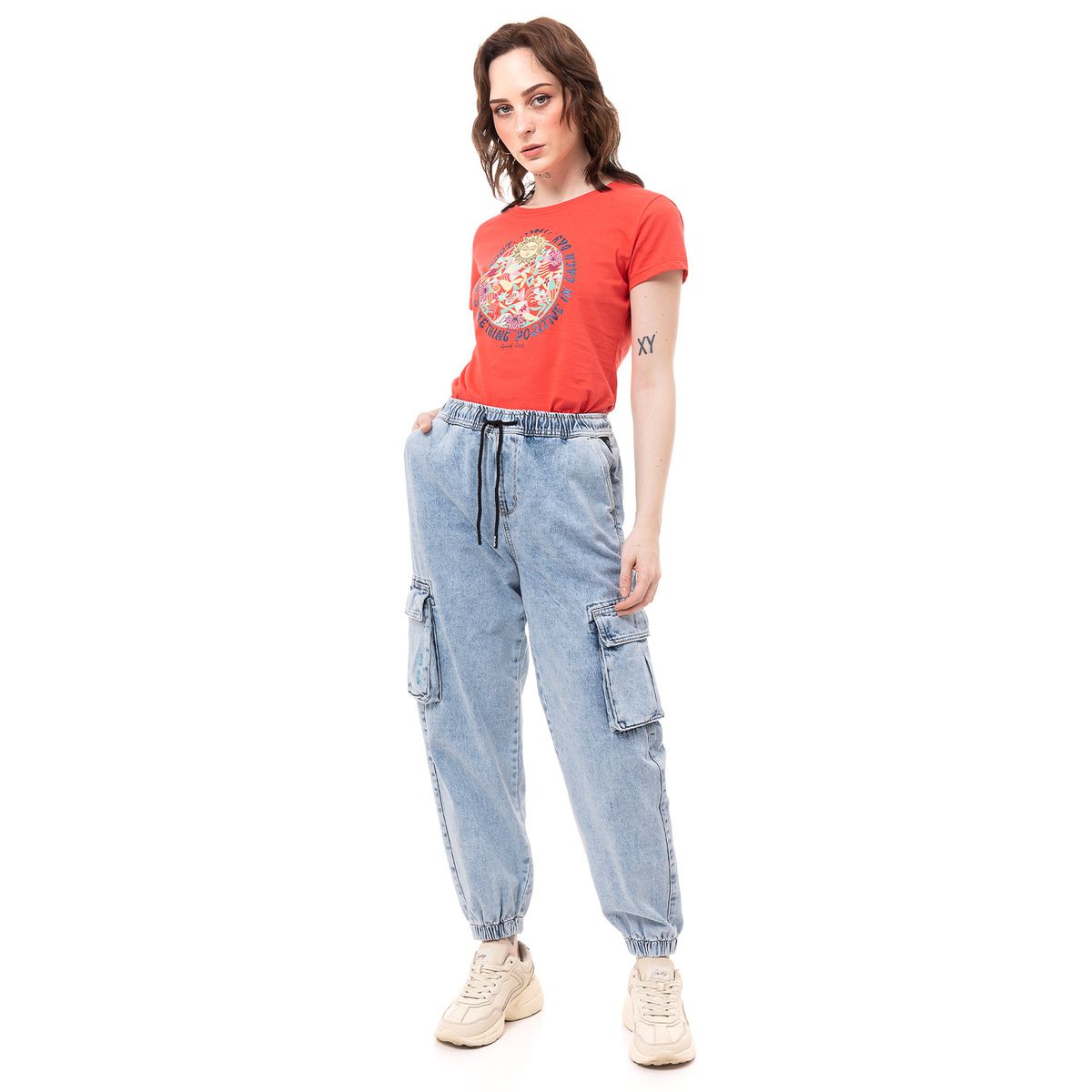 GZUCK - Jogger Cargo Denim Mujer Brikdan Gzuck