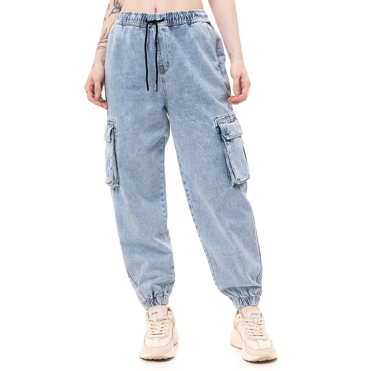GZUCK - Jogger Cargo Denim Mujer Brikdan Gzuck