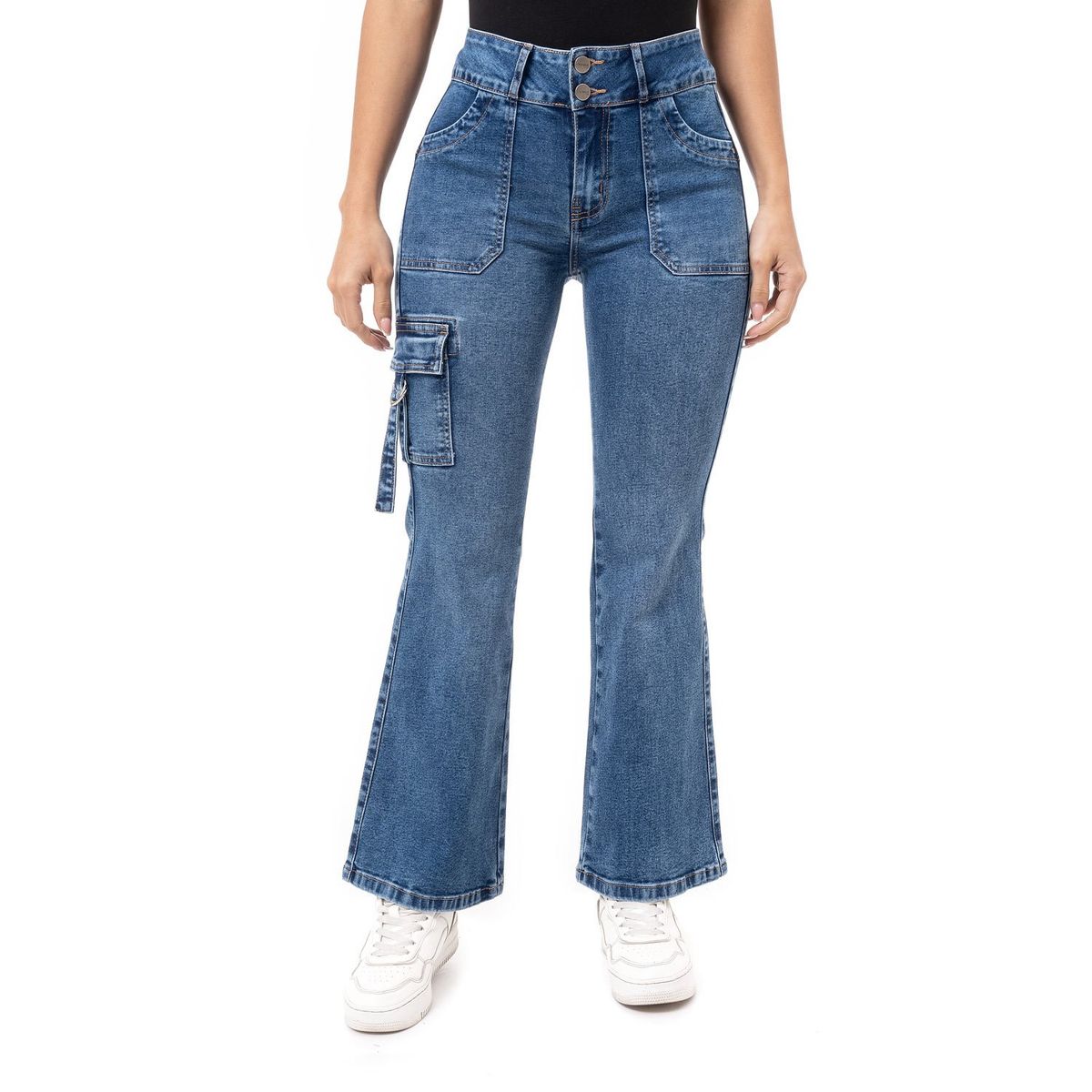 PIONIER - Cargo Denim Stretch Mujer Briannah Pionier