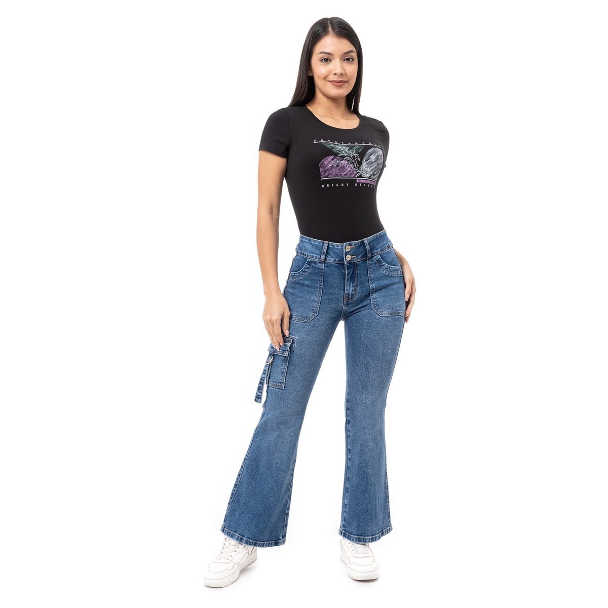 PIONIER - Cargo Denim Stretch Mujer Briannah Pionier