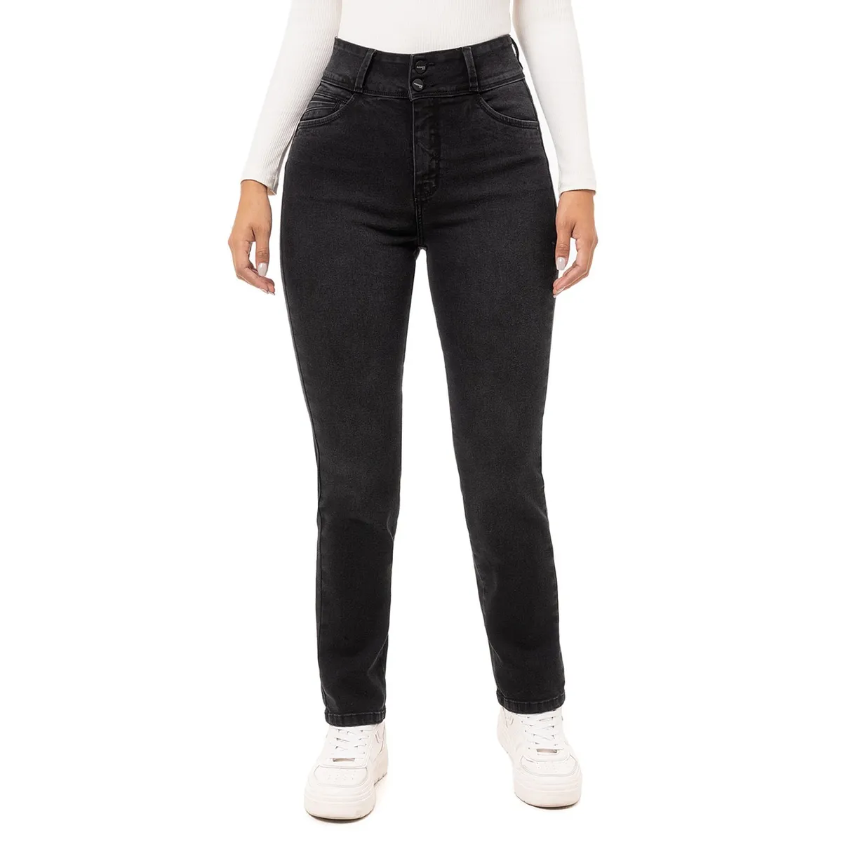 PIONIER - Pantalon Denim Stretch Mujer Bexly Pionier
