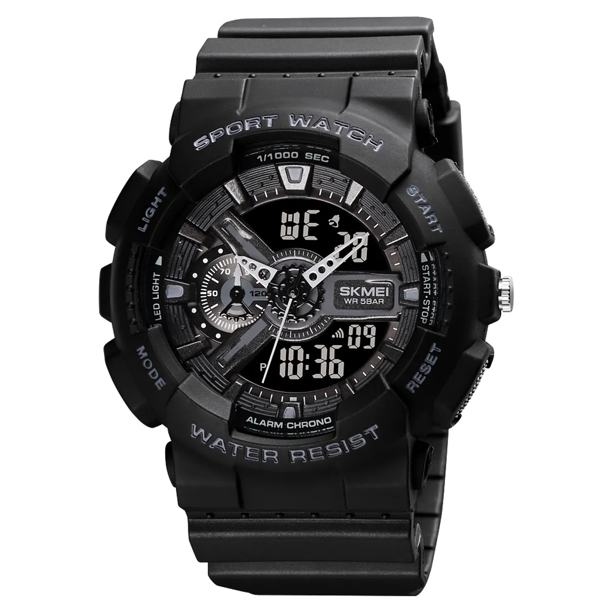Skmei - Reloj Skmei 1688 Negro Correa Silicona