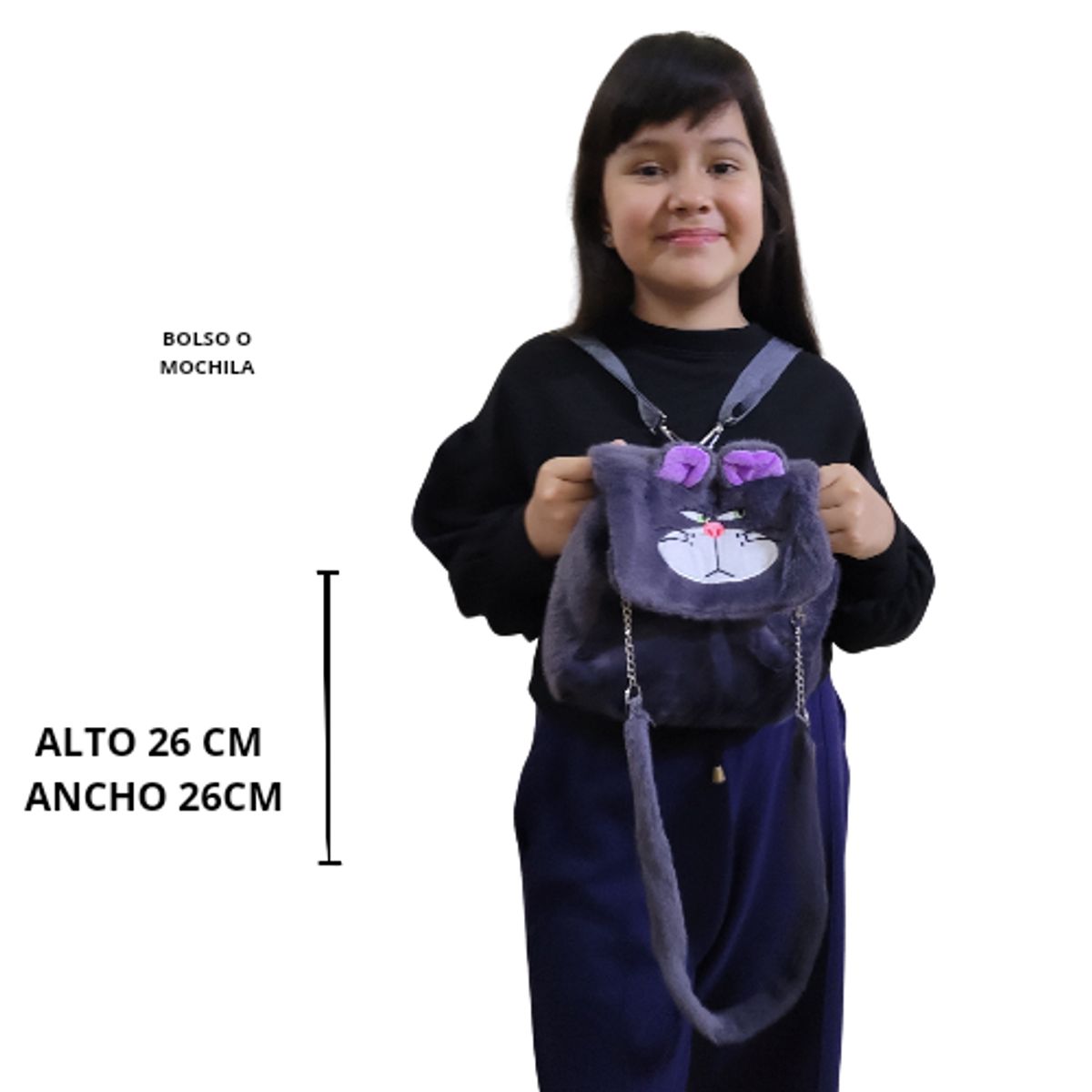 GENERICO - Bolso Mochila de gatito lucifer