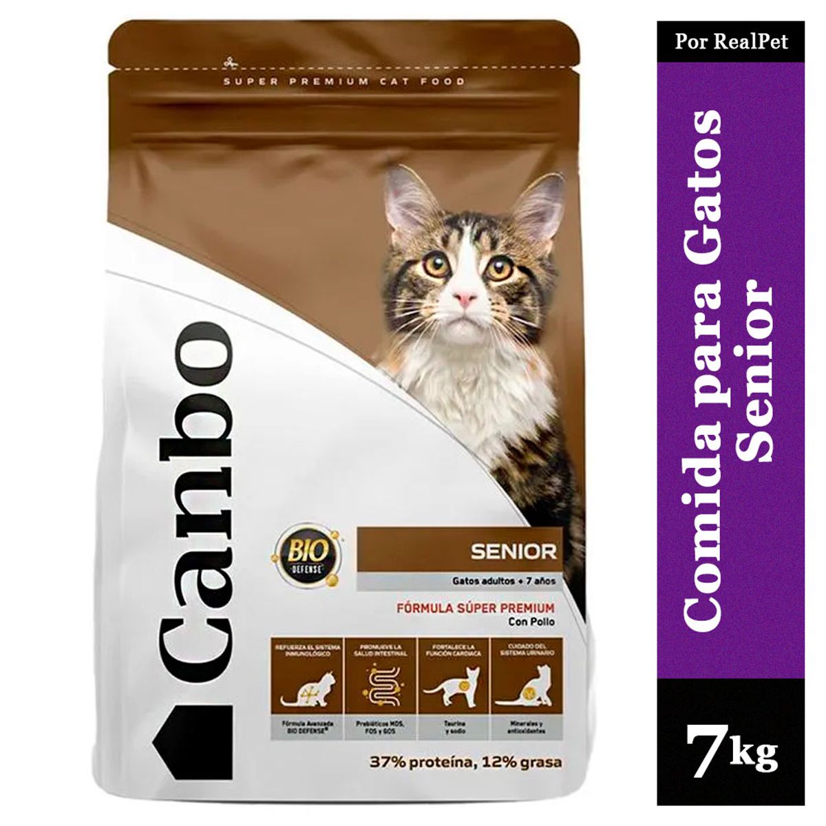 CANBO - Comida para Gatos Adultos Canbo Cat Senior Pollo 7 kg