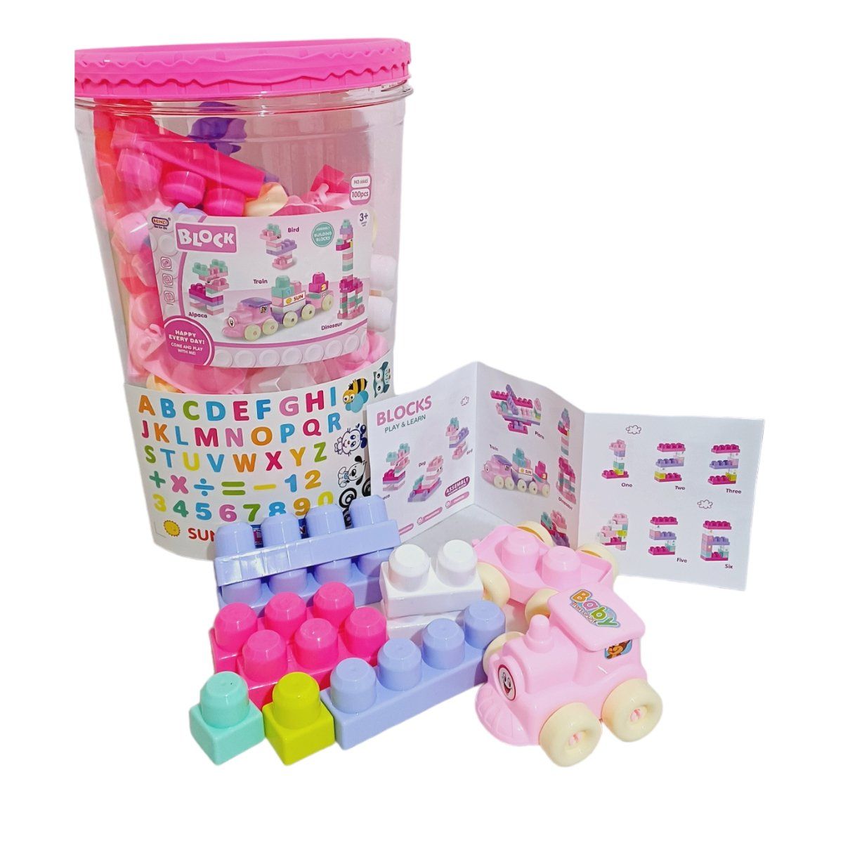 GENERICO - Juego De Bloques De Construccion 100 Pc Grandes Para Niñas