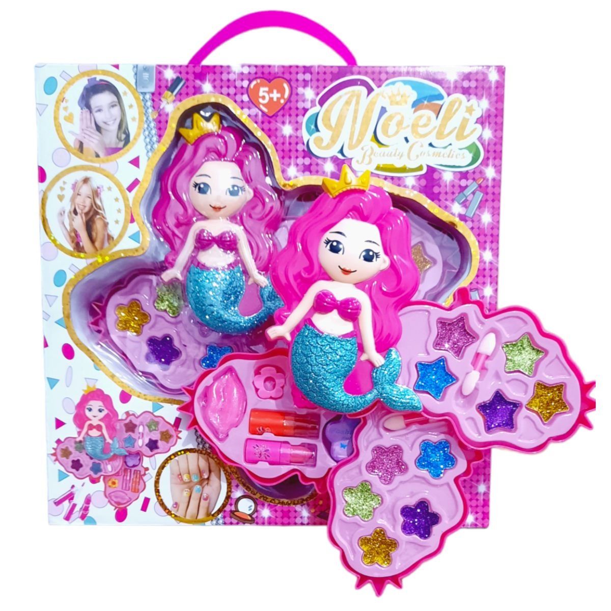 GENERICO - Juguete De Maquillaje Real Para Niñas Modelo Sirena