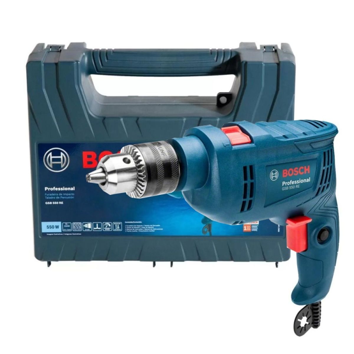BOSCH - Taladro Percutor  550W + Maleta BOSCH