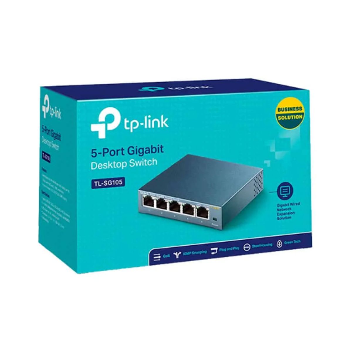 TP LINK - Switch de 5 Puertos 10/100/1000Mbps Metal TL-SG105 TP-LINK