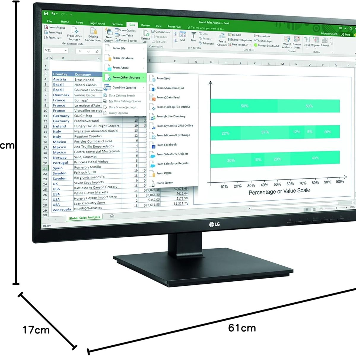 LG - MONITOR LG BUSINESS 27BK550Y-B 27 IPS FHD 75Hz 5ms