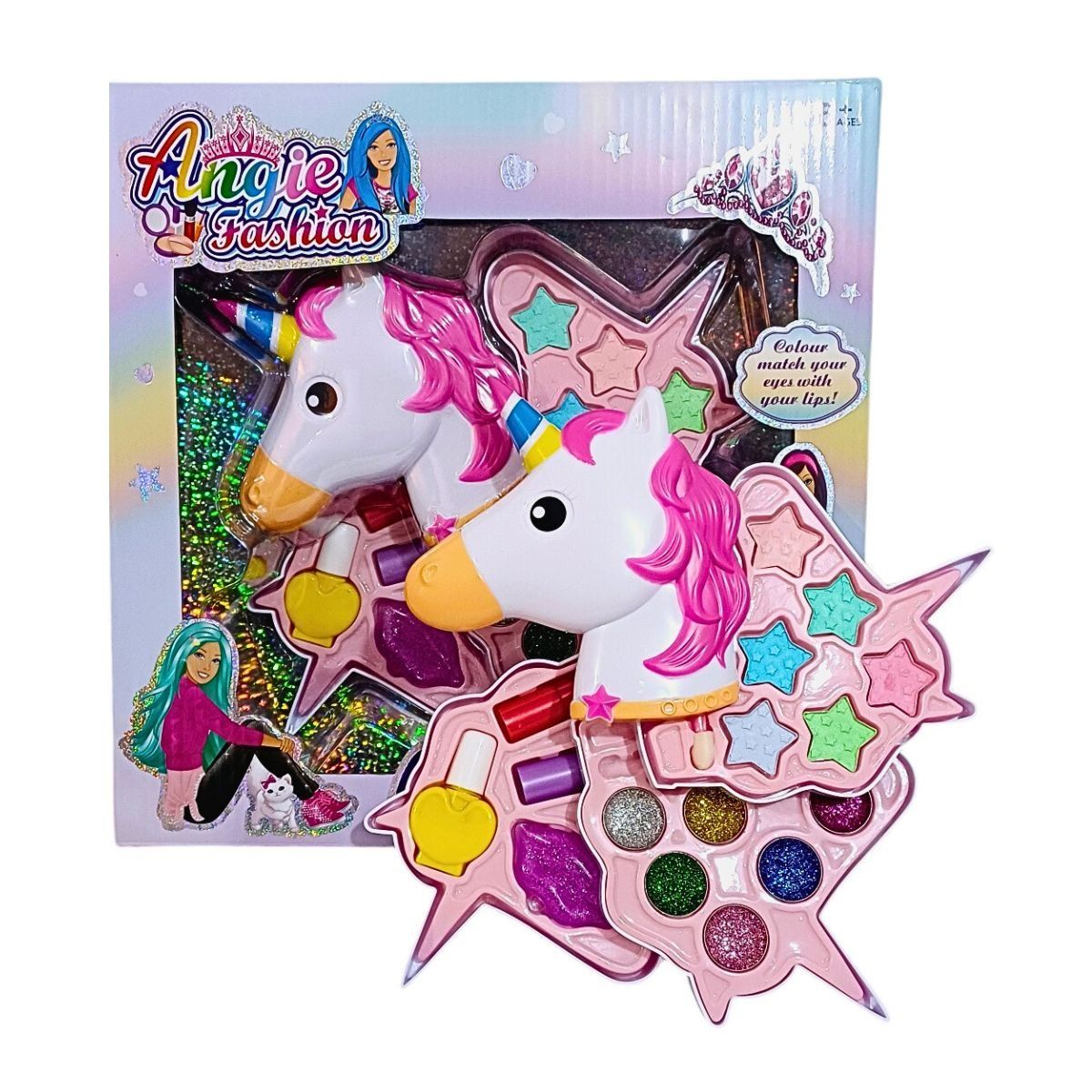 GENERICO - Juguete De Maquillaje Real Para Niñas Modelo Unicornio