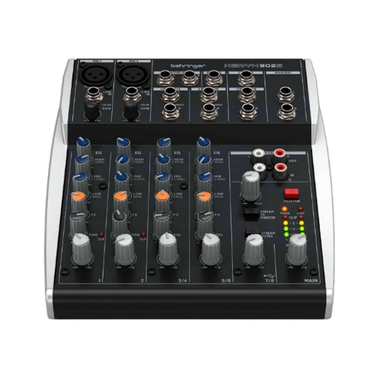 GENERICO - Mezclador 8 entradas con Interfaz USB XENYX 802S BEHRINGER