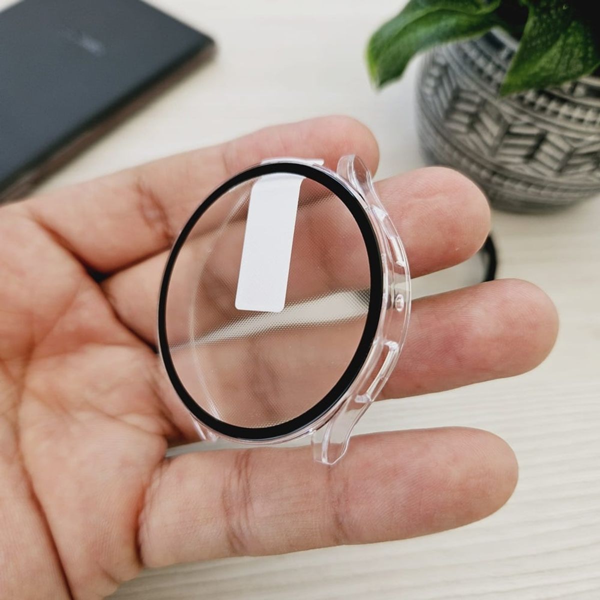 GENERICO - Case Funda 360 para SAMSUNG GALAXY WATCH 7 de 44mm - Transparente