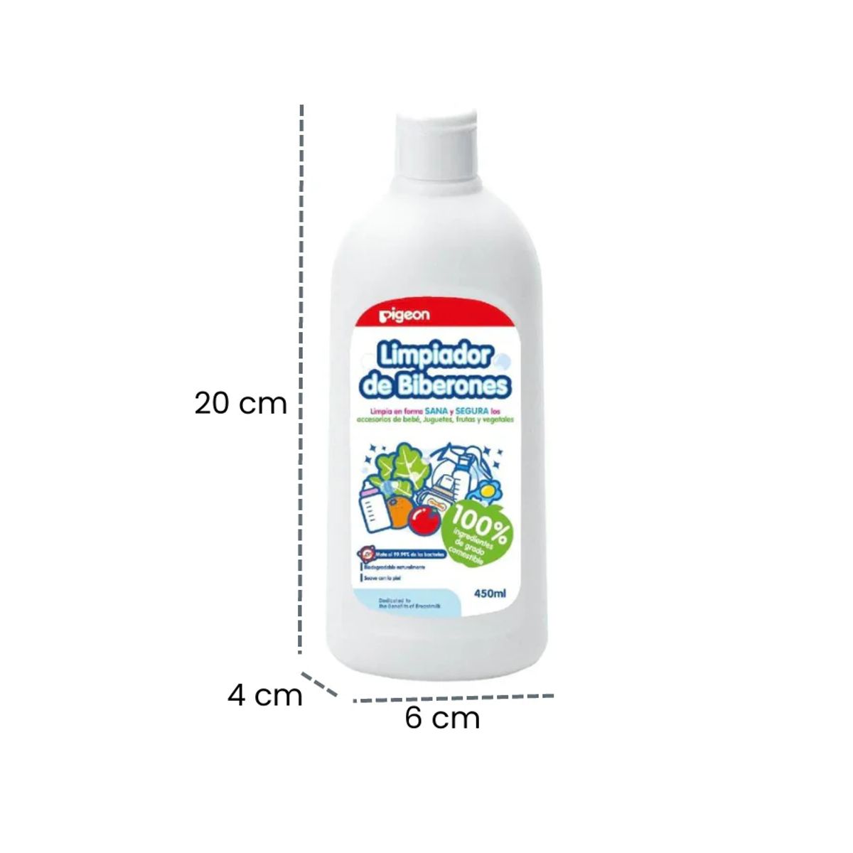 PIGEON - Limpiador de biberones y alimentos Pigeon 12957 450 ml