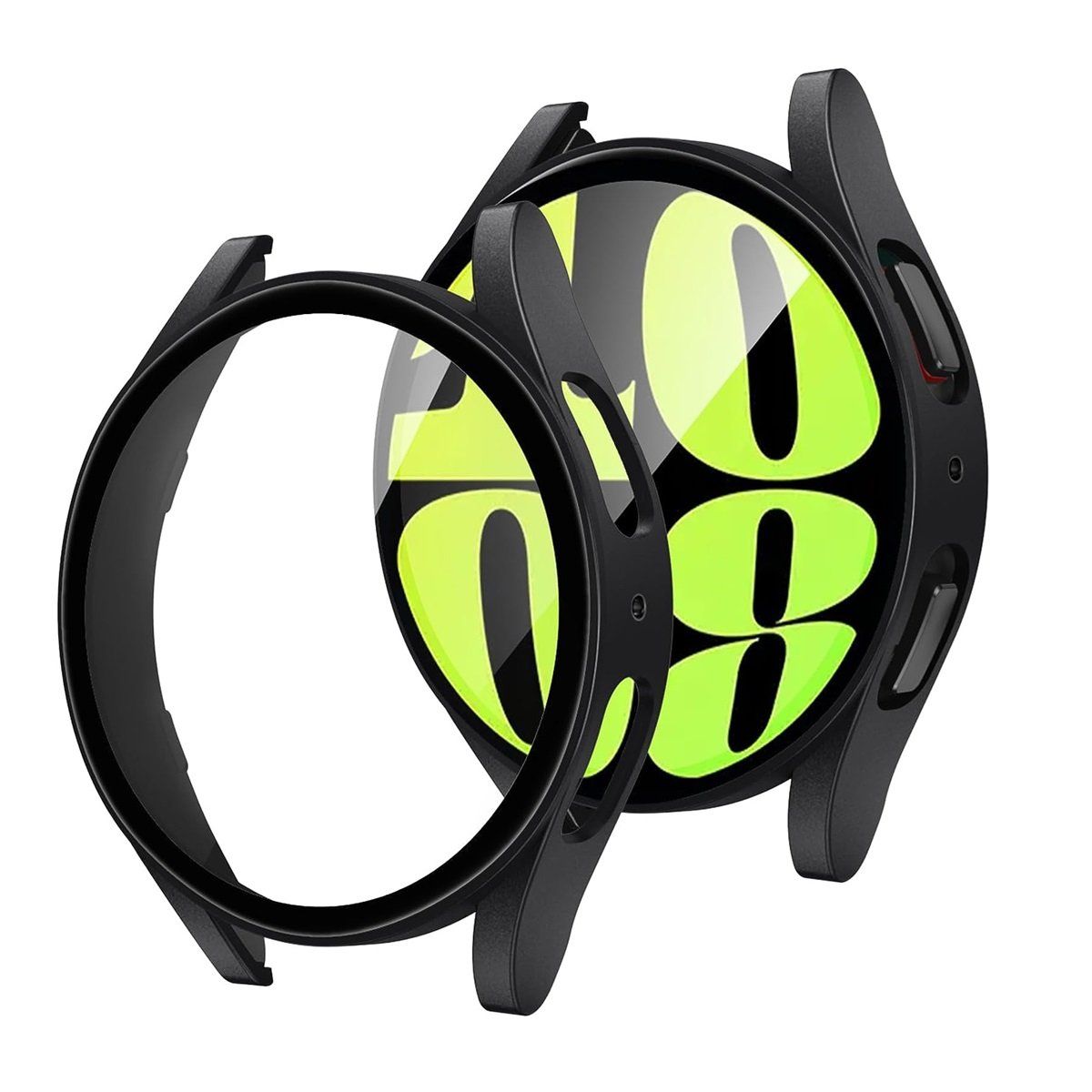 GENERICO - Case Funda 360 para SAMSUNG GALAXY WATCH 7 de 40mm - Negro