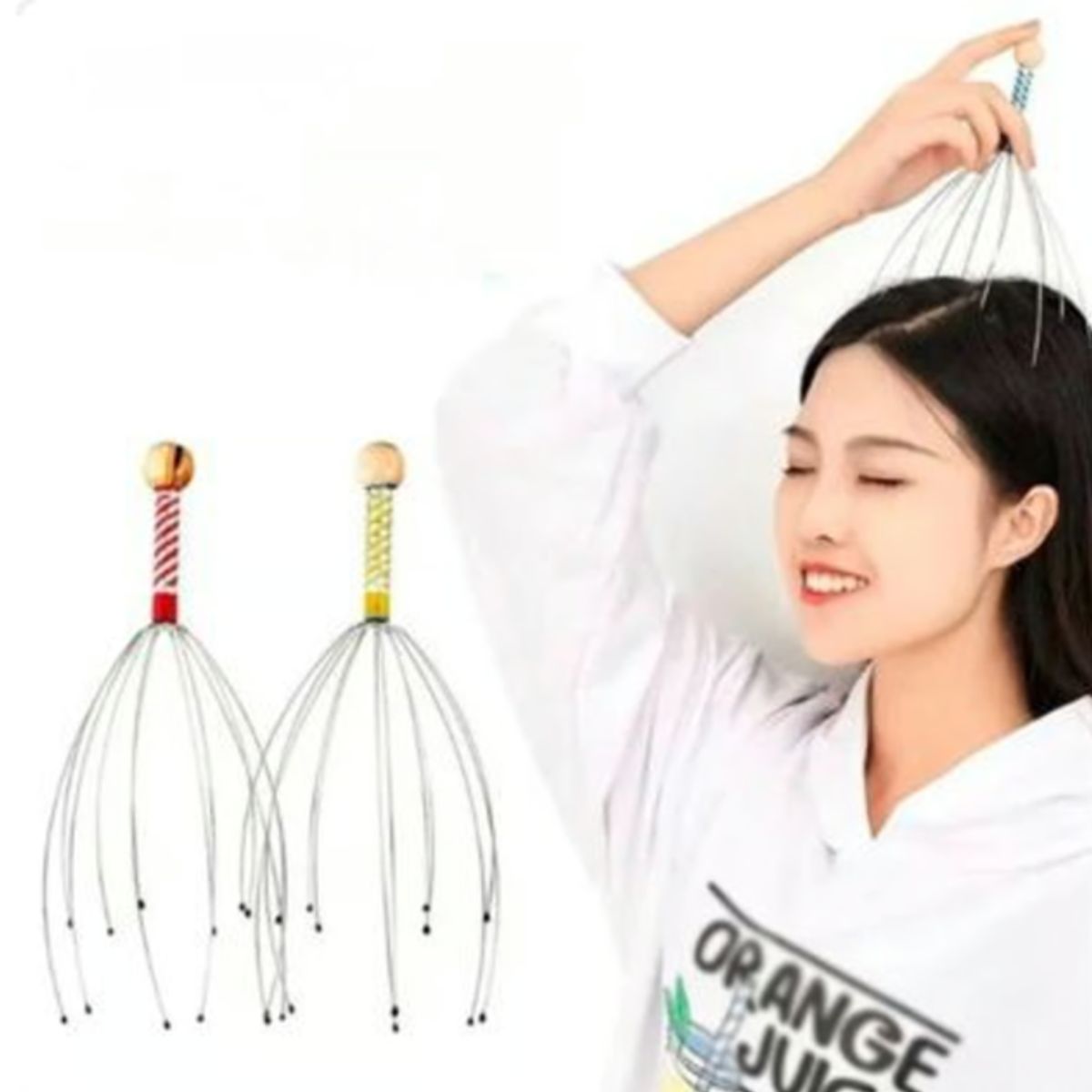 GENERICO - Masajeador Manual Pulpo para Cabeza relajante