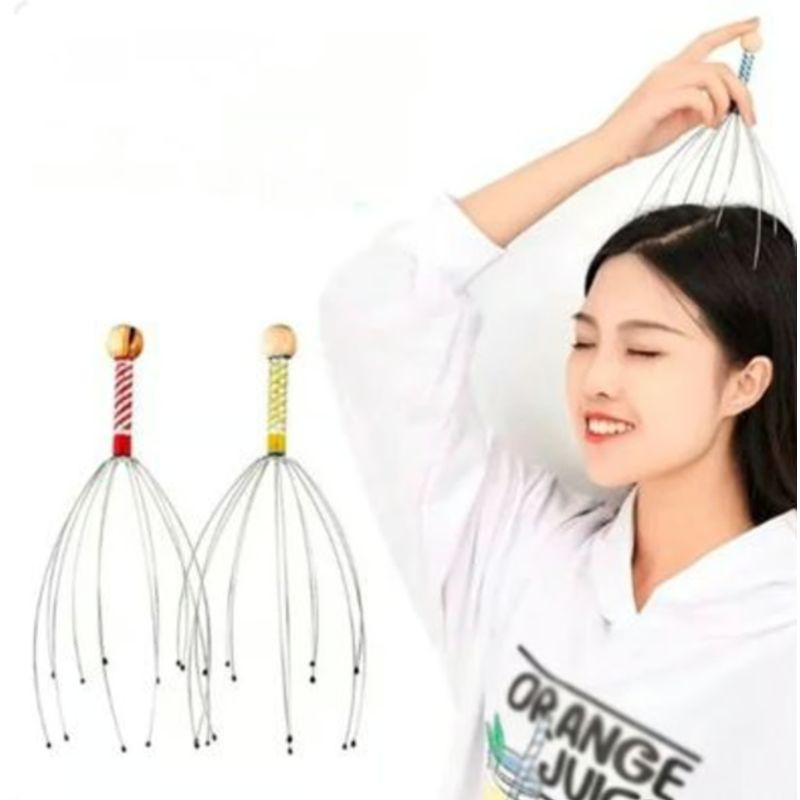 GENERICO - Masajeador Manual Pulpo para Cabeza relajante