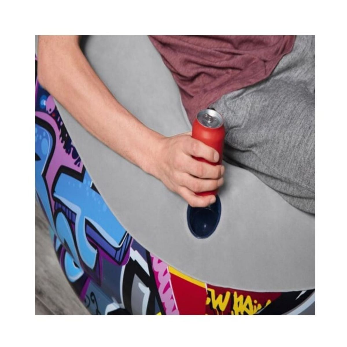 Bestway - SILLON INFLABLE MAS POSAPIES GRAFFITI COMFORT CRUISER