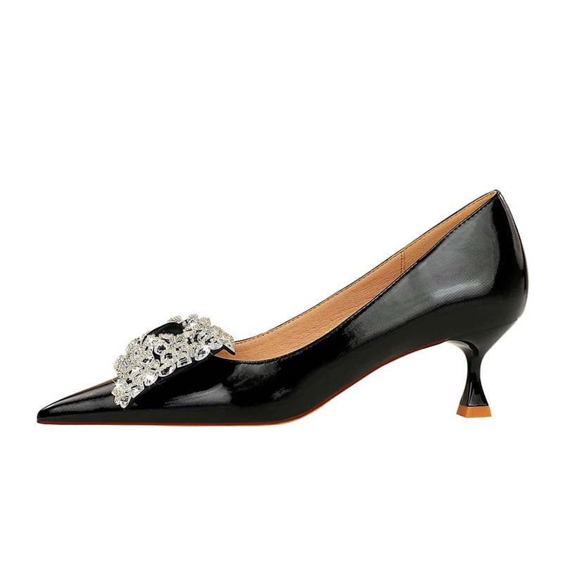 SHANDIAN - Zapato Formal Mujer Negro