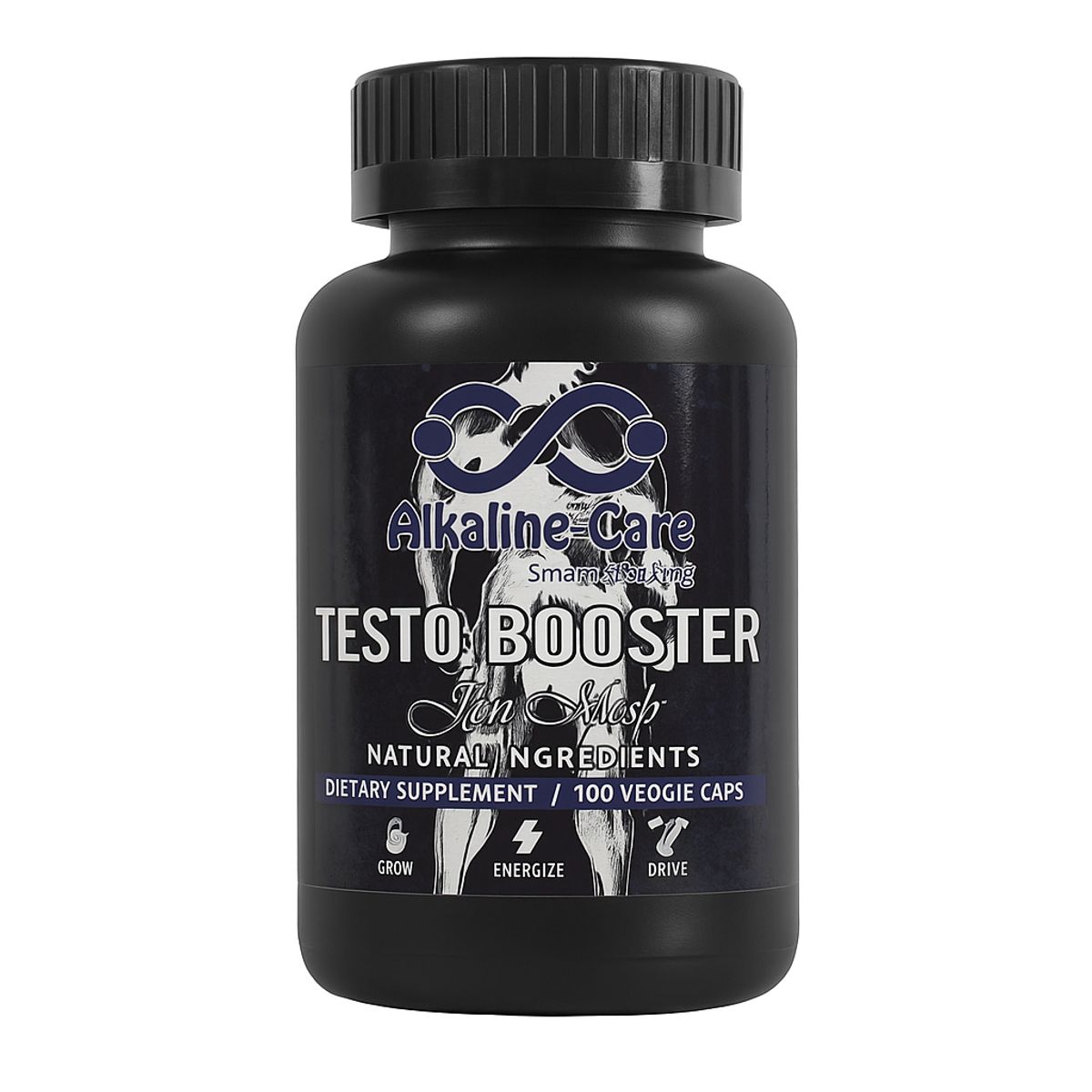 ALKALINE CARE - Testo Booster 100 Cápsulas (Potenciador Sexual Natural)